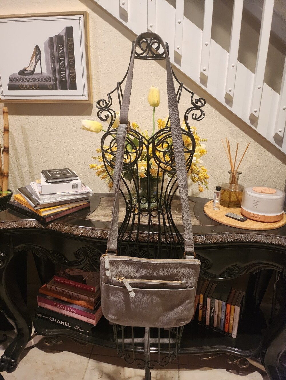 Fossil pebbled leather crossbody bag - Picture 2 of 8